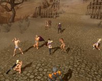 Some Guild Wars people dancing naked