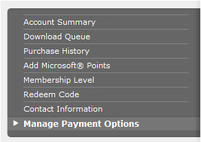 Xbox Remove Credit Card Details Manage Payment Options