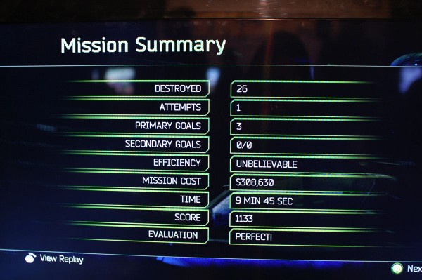 Apache Air Assault Mission Summary Stats