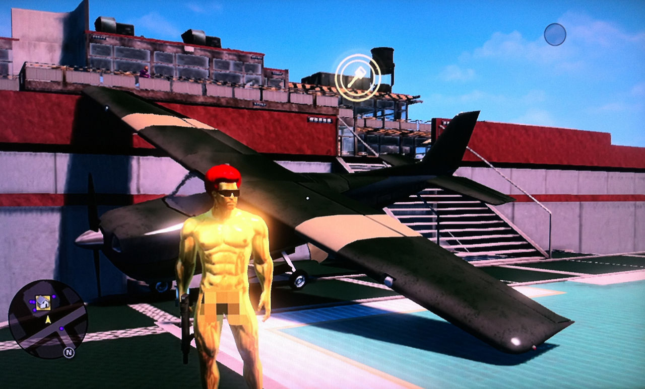 Saints Row: The Third - Aircraft On Helipad