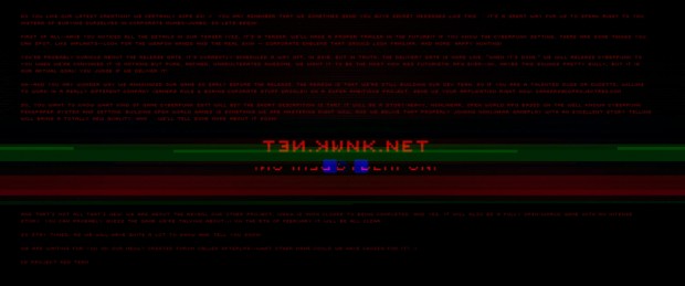 Cyberpunk 2077 Message