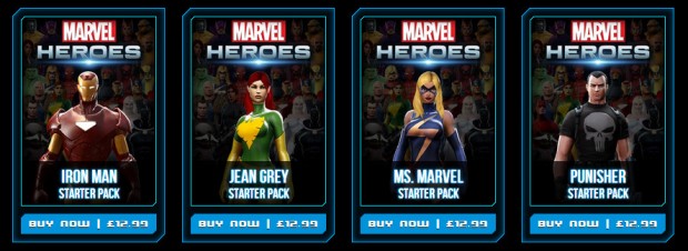 Marvel Heroes Presale Packs
