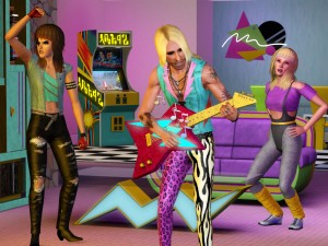 The Sims 3 70s80s90s - 80s living_room
