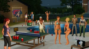 The Sims 3 University Life - pool_party