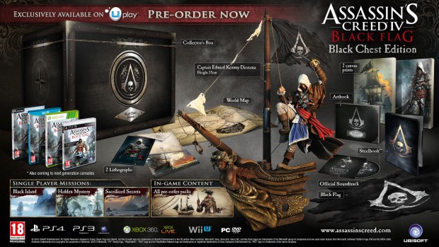 Assassins Creed IV - Collectors Black Chest Edition Mock-up
