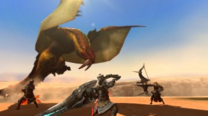 Monster Hunter 3 Ultimate Wii U - Sand Barioth Flying