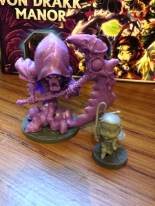 Here's a picture of the new hero Von Vilding alongside one of the new minibosses the Death Spectre.