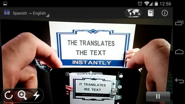 Word Lens Android Screenshot