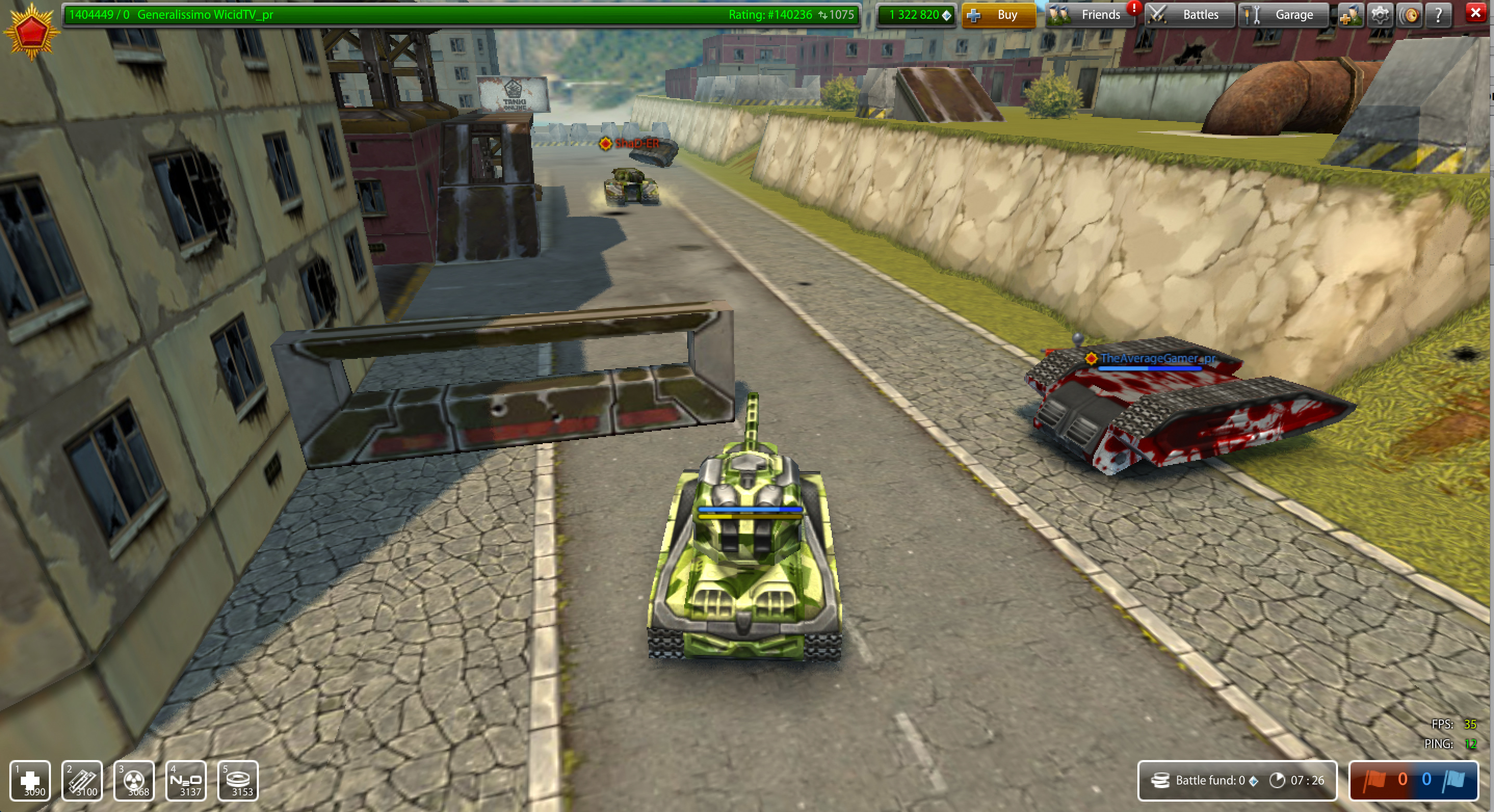 Tanki Online popular jogo em flash